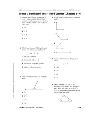 The Sample Answer Keys are designed to be used by teachers to explain to students the answers and solutions to the questions in the Sample Question Books and to identify which Next Generation Sunshine State Standards benchmark is being tested by the question. . Benchmark grade 11 form 2 answer key